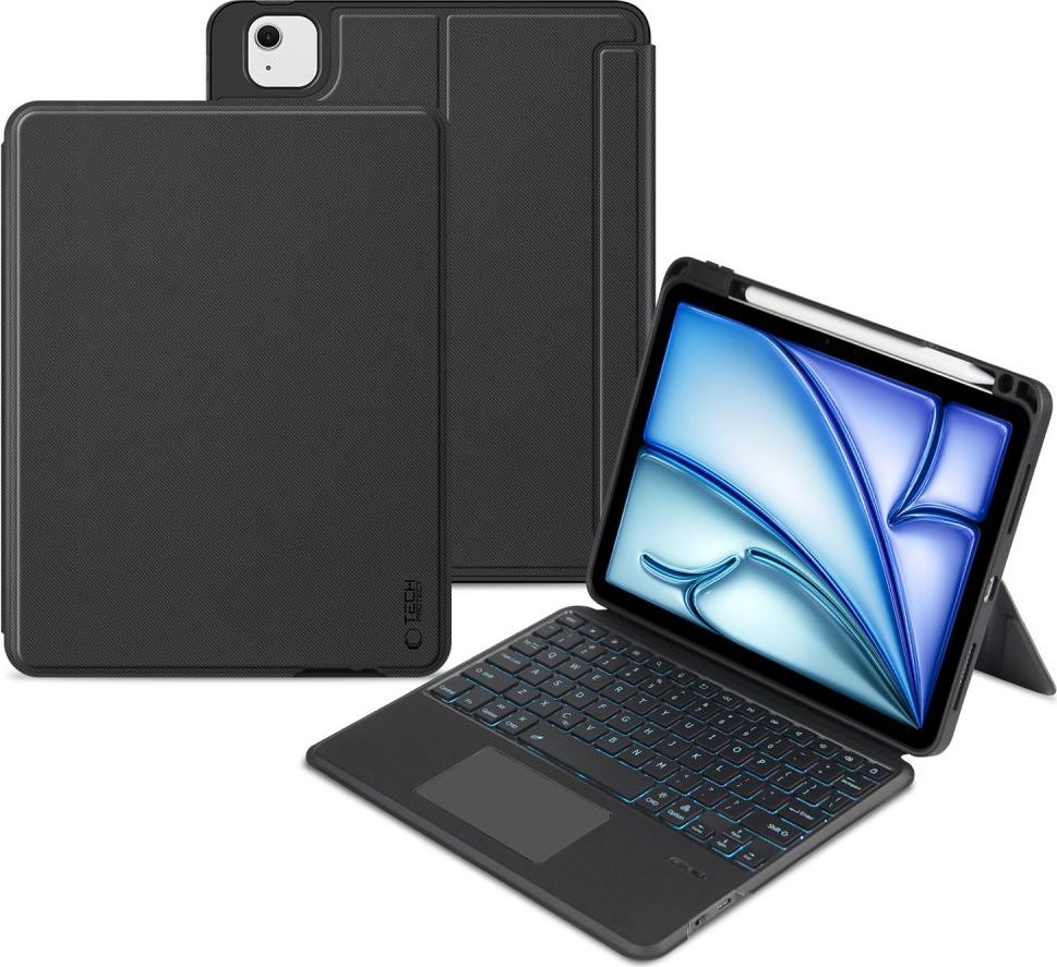 TECH-PROTECT SCMAG Pen pouzdro + klávesnice pro iPad Air 10.9” 4 / 5 (2020-2022) / 11” 6 / 7 (2024-2025) černý