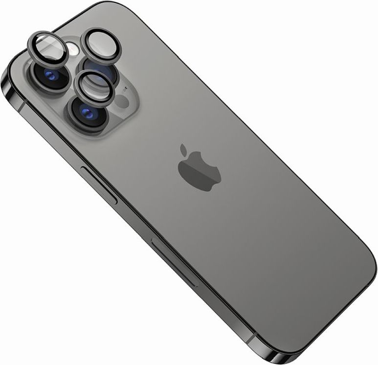 Ochranná skla čoček fotoaparátů FIXED Camera Glass pro Apple iPhone 14 Pro/14 Pro Max, space gray