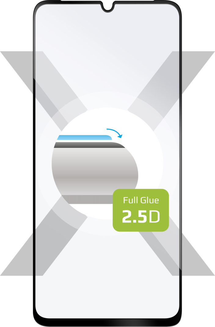Ochranné tvrzené sklo FIXED Full-Cover pro Samsung Galaxy A15/A15 5G, černé