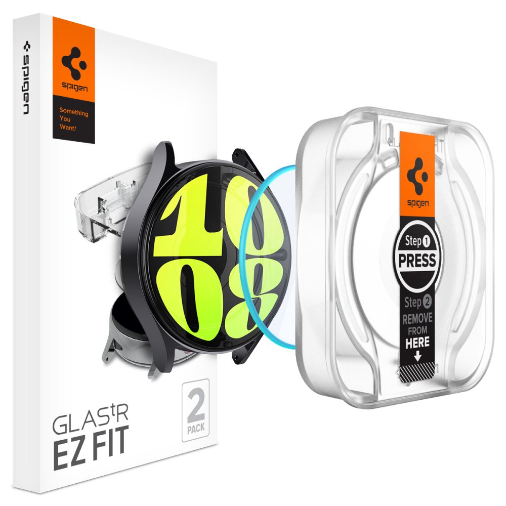 Tvrzené sklo SPIGEN GLAS.TR ”EZ-FIT” 2-PACK GALAXY WATCH 7 (44 MM) CLEAR