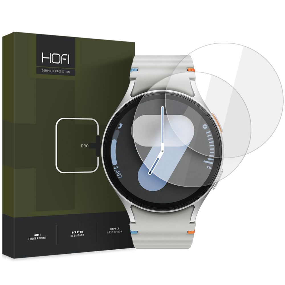 Tvrzené sklo HOFI GLASS PRO+ 2-PACK SAMSUNG GALAXY WATCH 4 / 5 / 6 / 7 (44 MM) CLEAR