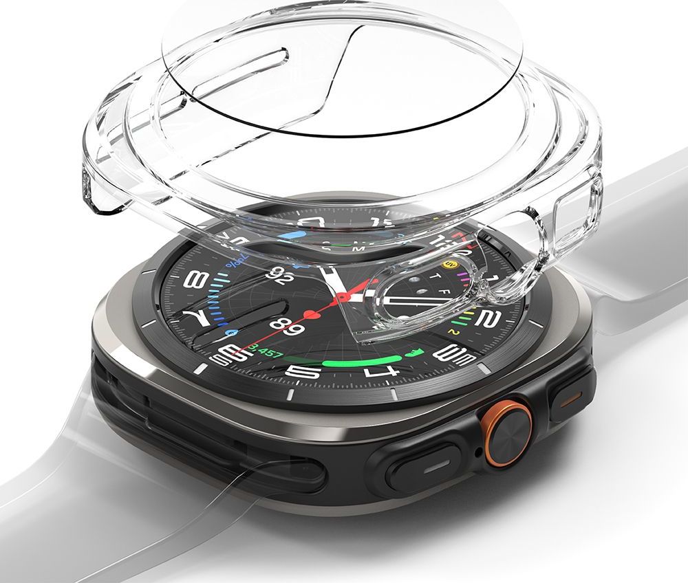 RINGKE SLIM & TEMPERED GLASS SAMSUNG GALAXY WATCH ULTRA 2024 / 2025 (47 MM) CLEAR