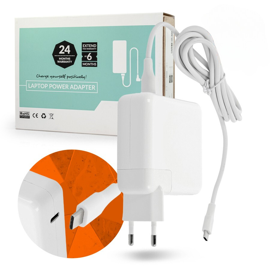 Clearo Nabíječka pro Apple MacBook Pro / MacBook 12" / iPad Pro 11" - 61W s USB-C kabelem