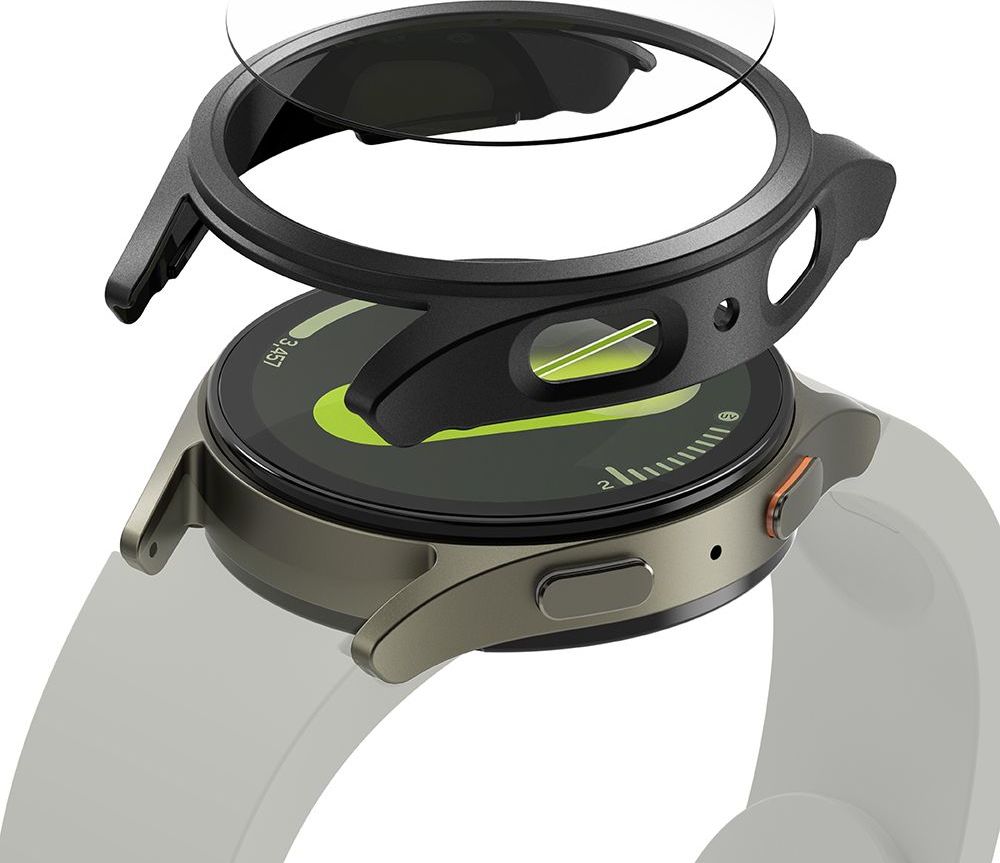 RINGKE SLIM & TEMPERED GLASS GALAXY WATCH 7 (44 MM) TITANIUM BLACK