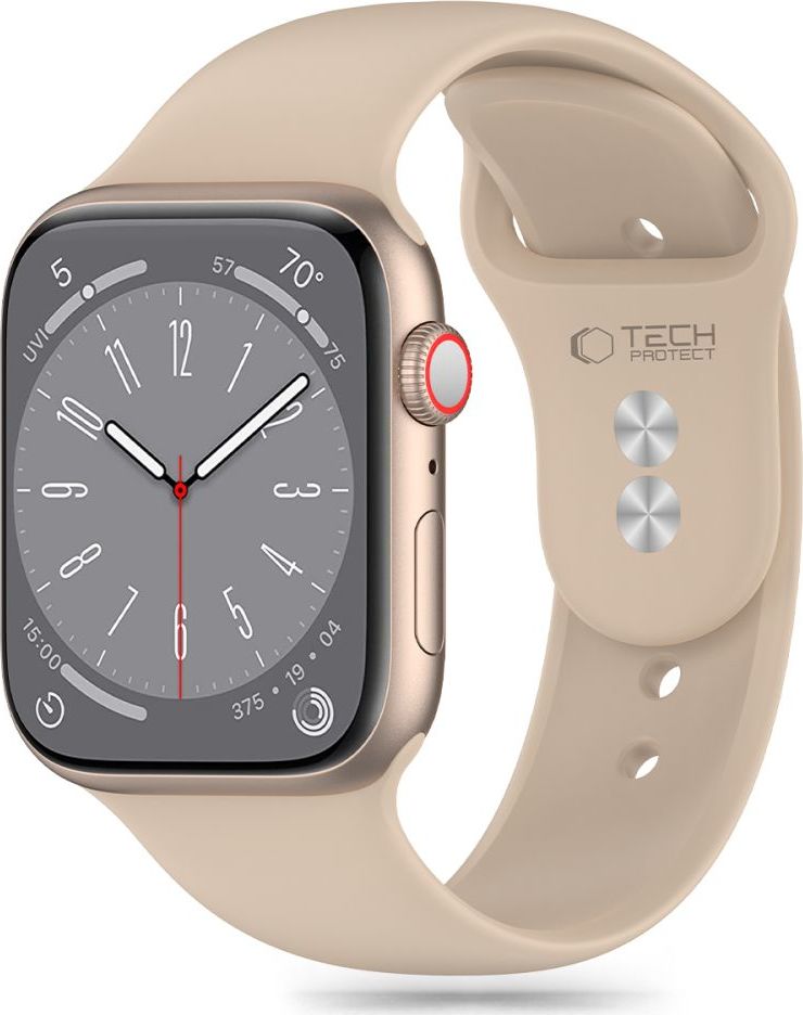 TECH-PROTECT ŘEMÍNEK SILICONE APPLE WATCH 4 / 5 / 6 / 7 / 8 / 9 / SE / ULTRA 1 / 2 (42 / 44 / 45 / 49 MM) WALNUT