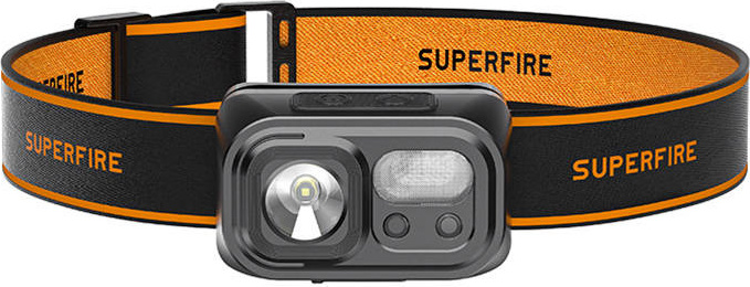 Čelovka Superfire HL23 – 220 lm, USB-C, powerbanka