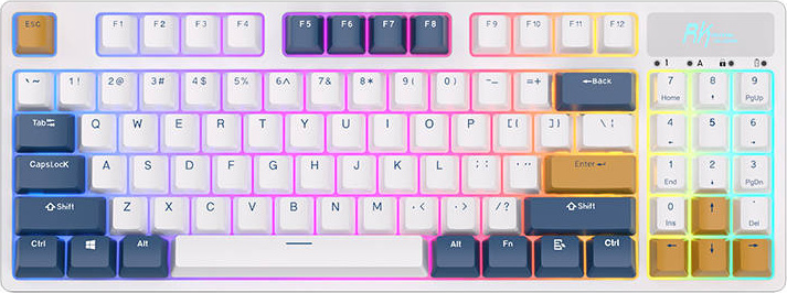 Mechanická klávesnice Royal Kludge RK89 RGB (bílá) anglická