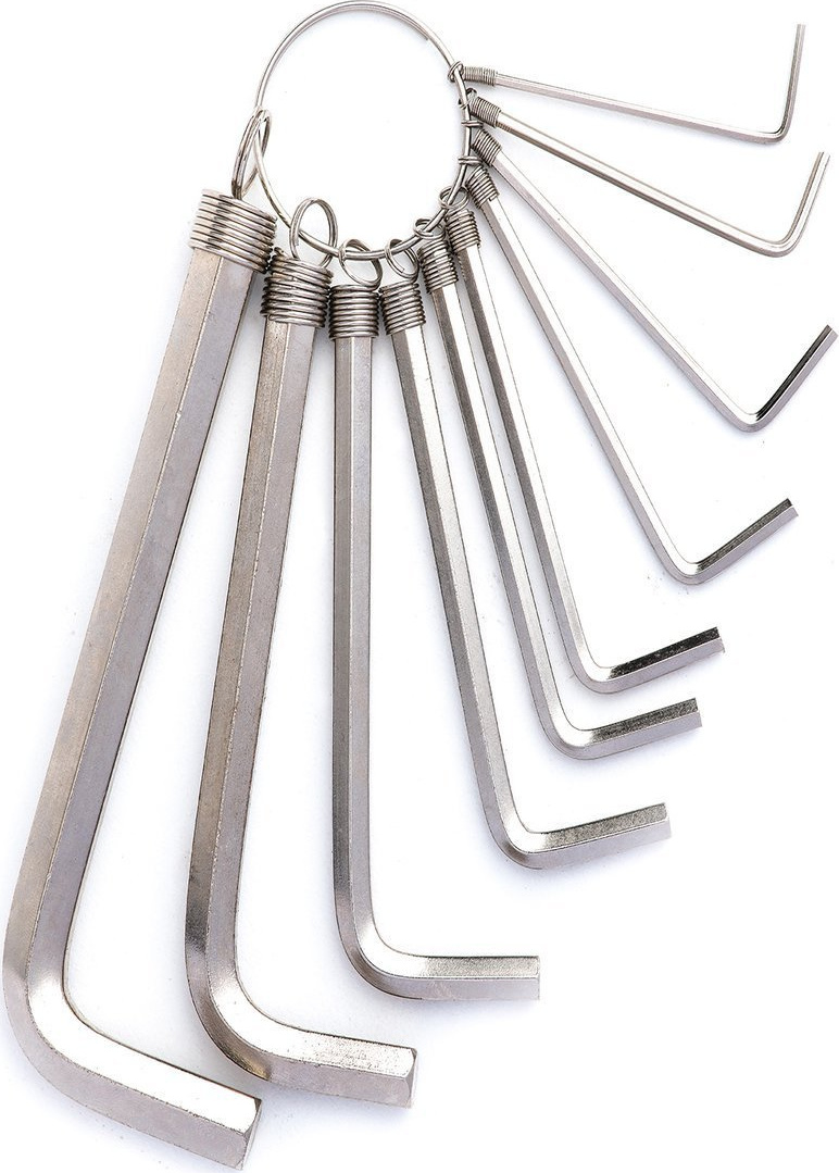 Sada šestihranných klíčů 1,5-10 mm Deli Tools EDL3100 (stříbrné)