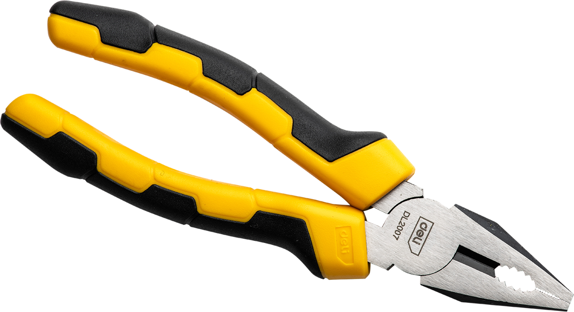 Kombinované kleště 7" Deli Tools EDL2007 (žluté)