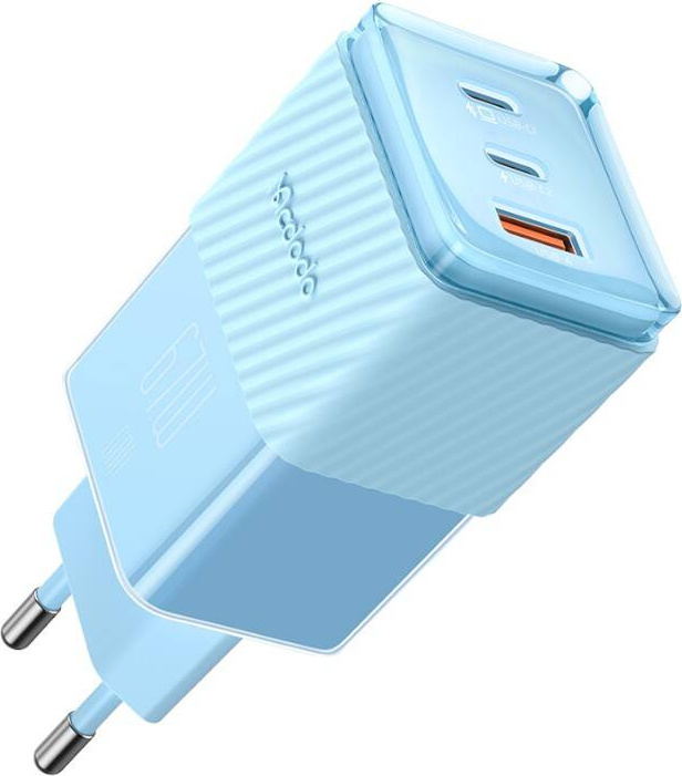 GaN 67W síťová nabíječka Mcdodo CH-1503 2x USB-C, USB-A (modrá)