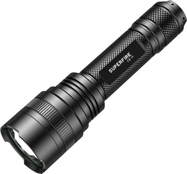 Levně Svítilna Superfire C8-H – 1200 lm, USB, 250 m, 5 režimů