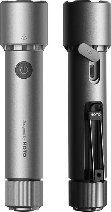HOTO QWSDT005 tactical flashlight, 2300lm, IP68, 3100mAh, USB-C