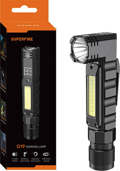 Multifunkční svítilna Superfire G19, 200lm, USB