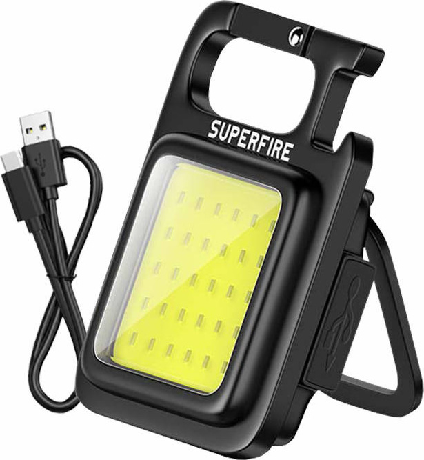 Svítilna Superfire MX16, 600lm, 500mAh, USB-C