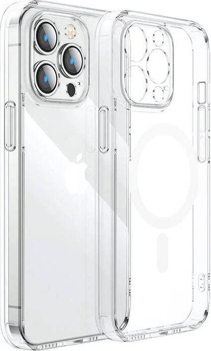 Magnetický MagSafe ochranný kryt Joyroom pro iPhone 15 Pro Max (průhledný)