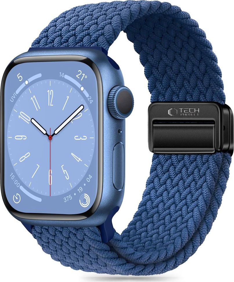 TECH-PROTECT ŘEMÍNEK NYLONMAG APPLE WATCH 4 / 5 / 6 / 7 / 8 / 9 / SE / ULTRA 1 / 2 (42 / 44 / 45 / 49 MM) MONTEGO BLUE