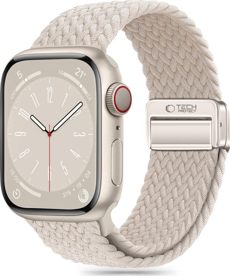 TECH-PROTECT ŘEMÍNEK NYLONMAG APPLE WATCH 4 / 5 / 6 / 7 / 8 / 9 / SE / ULTRA 1 / 2 (42 / 44 / 45 / 49 MM) STARLIGHT