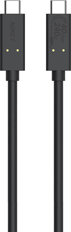Kabel USB-C na USB-C Aukey, CB-TCC241, 240 W, 0,8 m (černý)