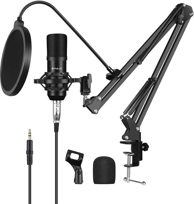 Kondenzátorový mikrofon Puluz PU612B Studio Broadcast