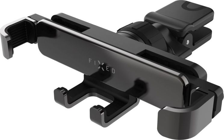 Kompaktní univerzální držák FIXED Gravity (2nd. gen) s uchycením do mřížky ventilace, space gray