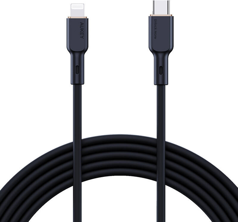 Kabel USB-C na Lightning Aukey CB-SCL1, 27W, 1m (černý)