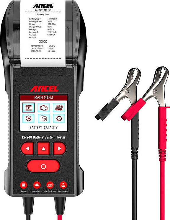 Tester baterií s tiskárnou Ancel BST600