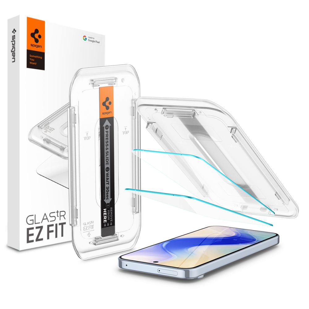 Tvrzené sklo SPIGEN GLAS.TR ”EZ FIT” 2-PACK GOOGLE PIXEL 9 / 9 PRO CLEAR