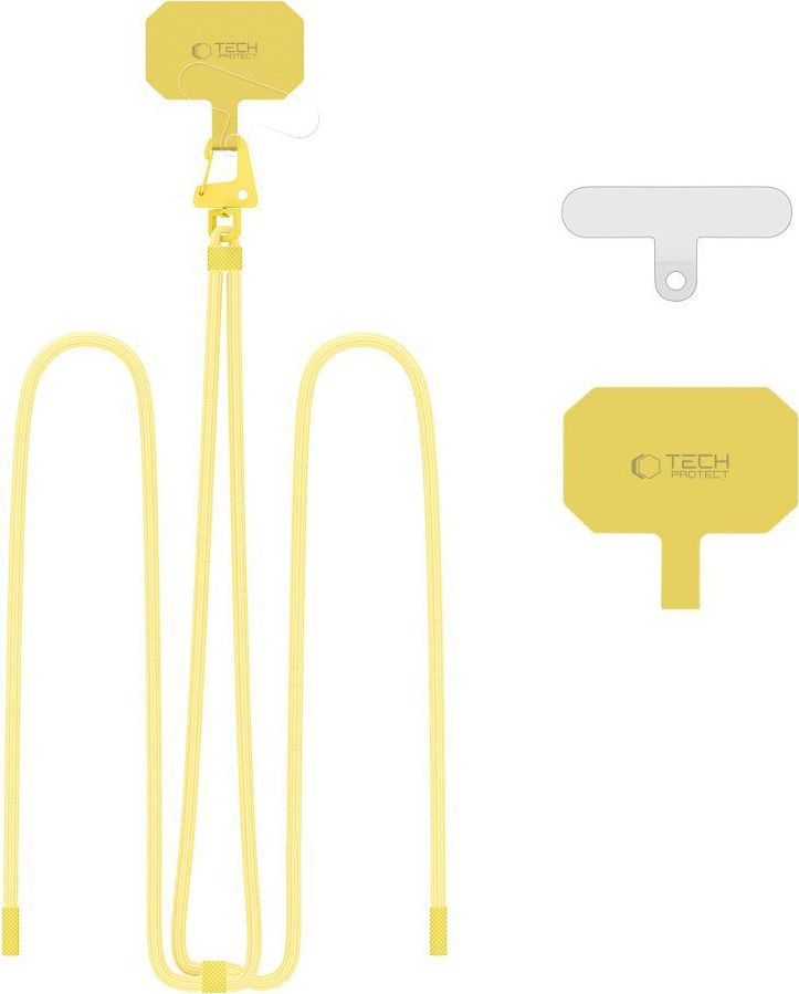 Šňůrka / Popruh na telefon TECH-PROTECT C5S ROPE CROSSBODY STRAP LEMON