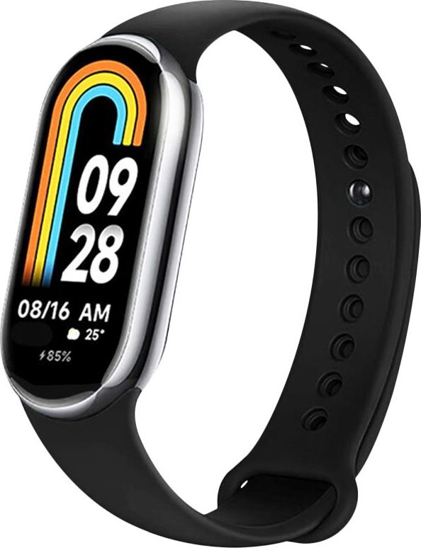 Silikonový řemínek FIXED Silicone Strap pro Xiaomi Smart Band 10/9/8, černý