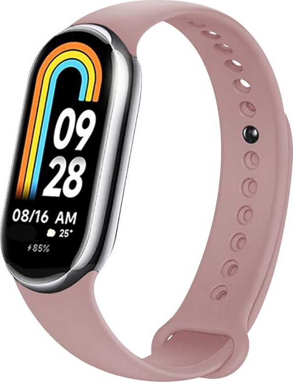 Silikonový řemínek FIXED Silicone Strap pro Xiaomi Smart Band 10/9/8, růžový