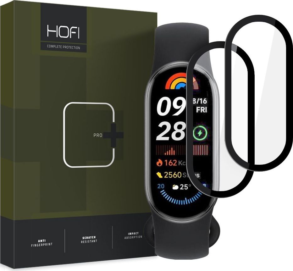 Hybridní sklo HOFI HYBRID PRO+ 2-PACK XIAOMI SMART BAND 9 / 9 NFC BLACK