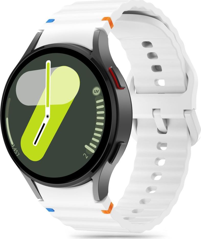 TECH-PROTECT řemínek SILICONE SPORT SAMSUNG GALAXY WATCH 4 / 5 / 5 PRO / 6 / 7 / FE WHITE
