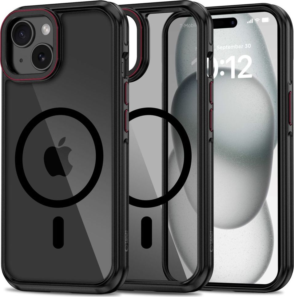 TECH-PROTECT MAGHYBRID MAGSAFE IPHONE 15 BLACK/RED