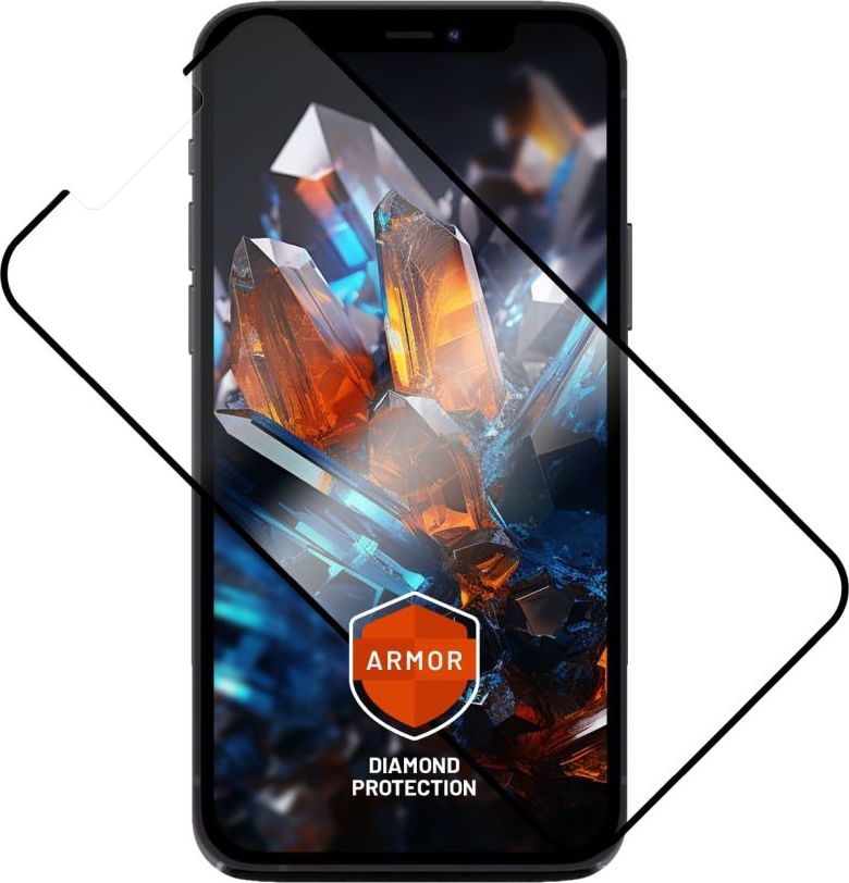 Ultra odolné tvrzené sklo FIXED Armor s Anti-dust aplikátorem a AR vrstvou pro Apple iPhone 12ProMax/13Max/14Plus, černé