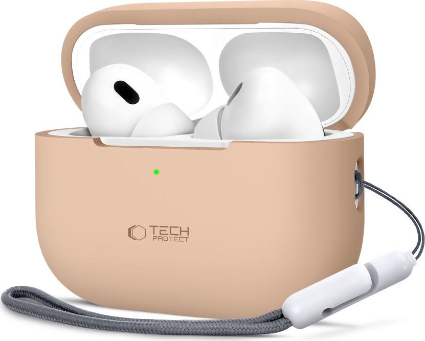 TECH-PROTECT SILICONE APPLE AIRPODS PRO 1 / 2 CAFFE LATTE
