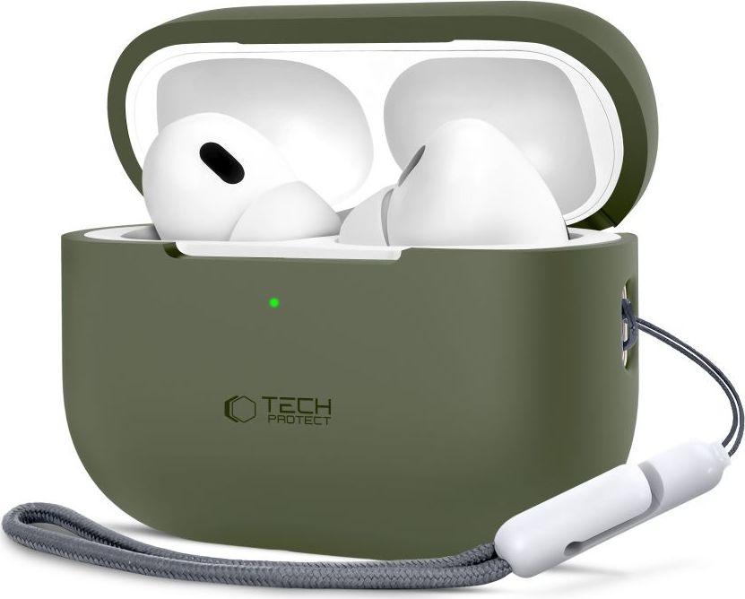 TECH-PROTECT SILICONE APPLE AIRPODS PRO 1 / 2 OLIVE GREEN
