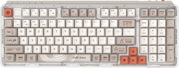 Mechanická klávesnice Z980 ProMax MIIIW (Coffee) anglická