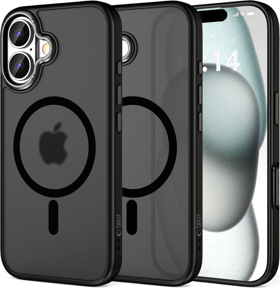 TECH-PROTECT MAGEDGE MAGSAFE IPHONE 16 MATTE BLACK/GUNMETAL