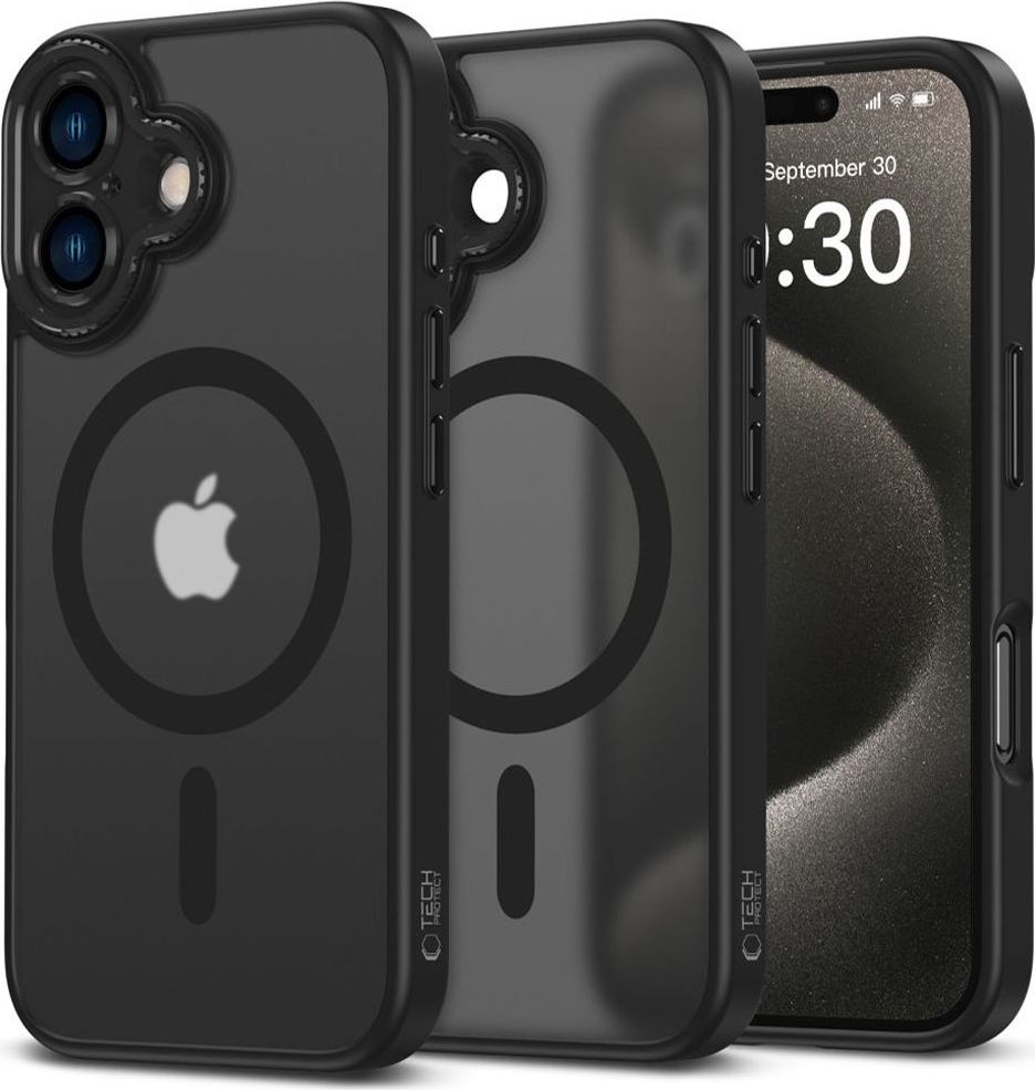 TECH-PROTECT MAGCAM MAGSAFE IPHONE 16 MATTE BLACK