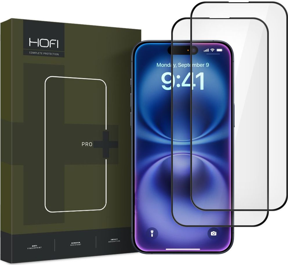 Tvrzené sklo HOFI GLASS PRO+ 2-PACK IPHONE 16 BLACK