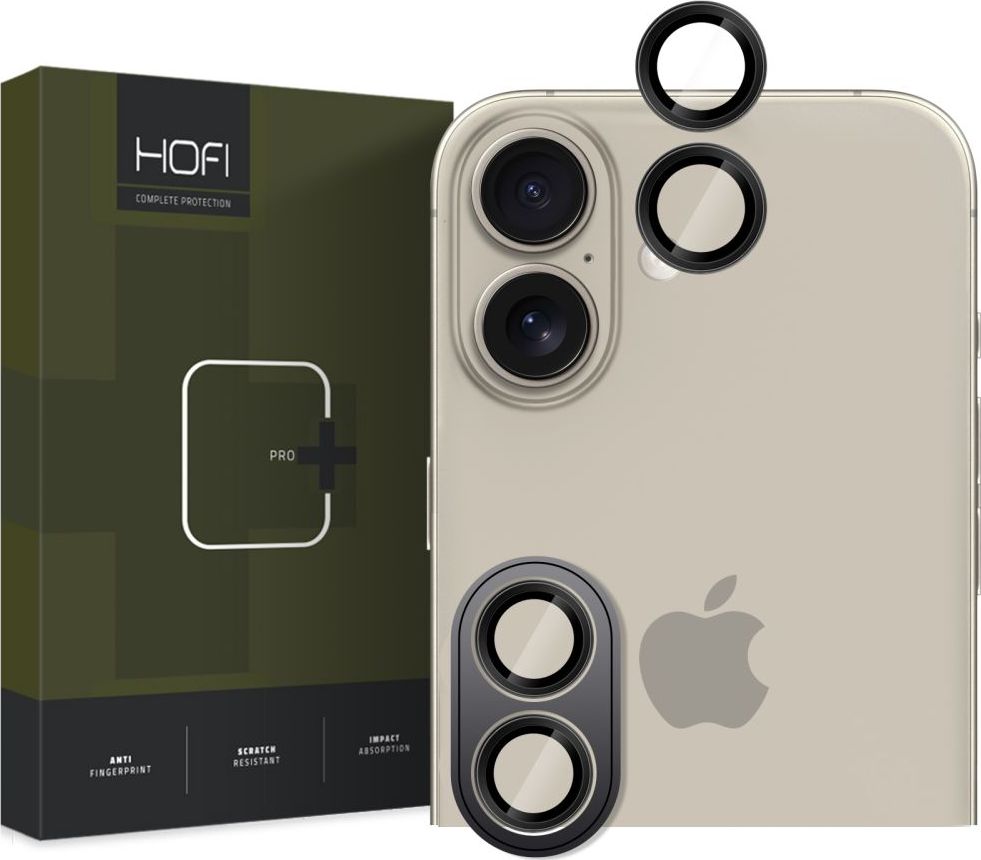 Ochranné sklo čočky objektivu HOFI CAMRING PRO+ IPHONE 16 / 16 PLUS BLACK