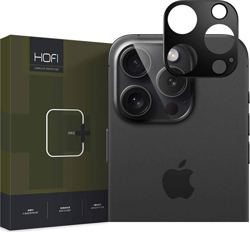 Ochrana čočky fotoaparátu HOFI ALUCAM PRO+ 16 PRO / 16 PRO MAX ČERNÝ