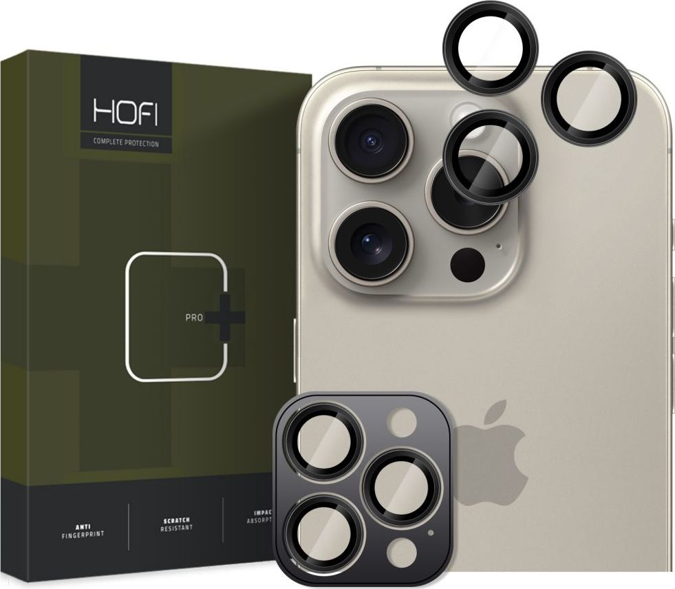 Ochranné sklo čočky objektivu HOFI CAMRING PRO+ IPHONE 16 PRO / 16 PRO MAX BLACK