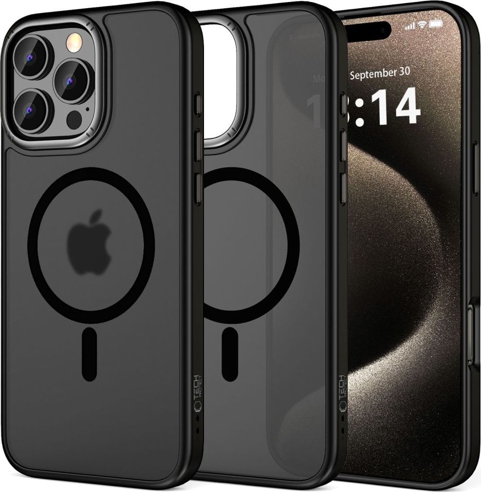 TECH-PROTECT MAGEDGE MAGSAFE IPHONE 16 PRO MAX MATTE BLACK/GUNMETAL