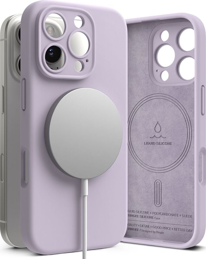 RINGKE SILICONE MAGNETIC MAGSAFE IPHONE 16 PRO LIGHT PURPLE