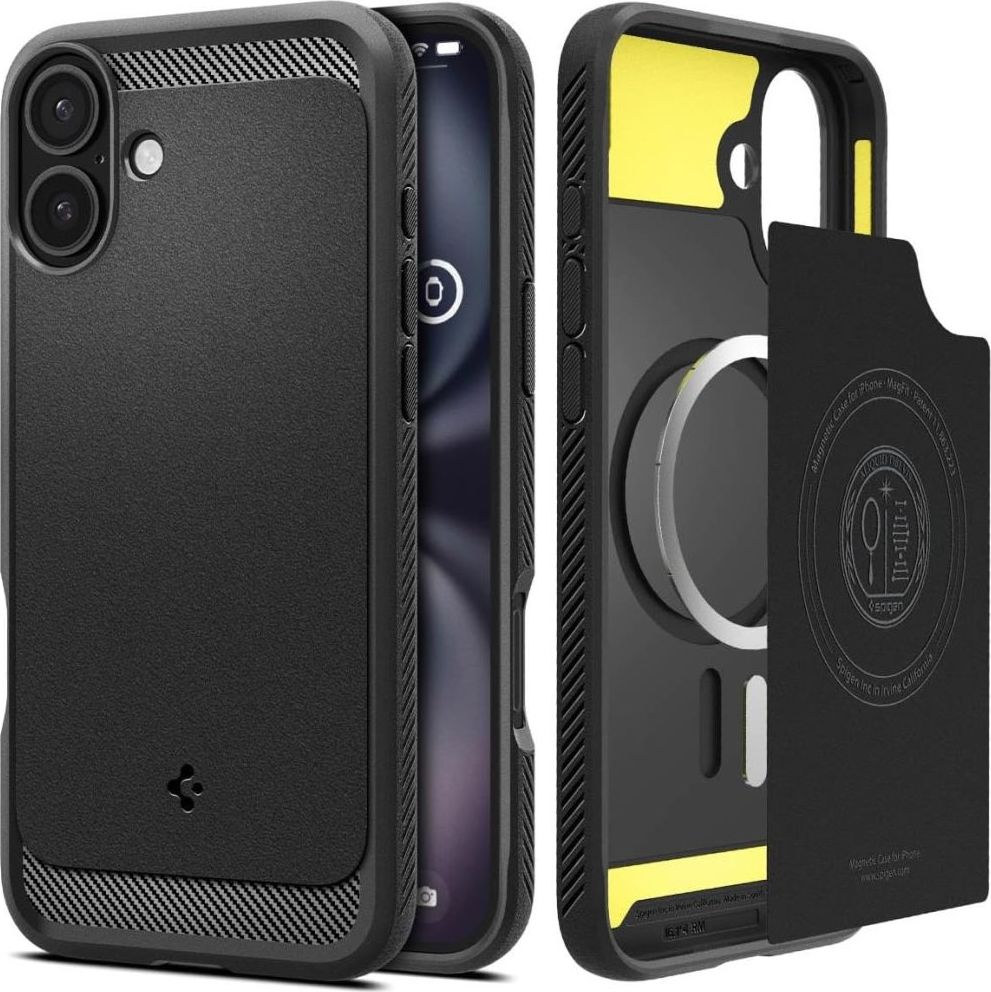 SPIGEN RUGGED ARMOR MAG MAGSAFE IPHONE 16 PLUS MATTE BLACK