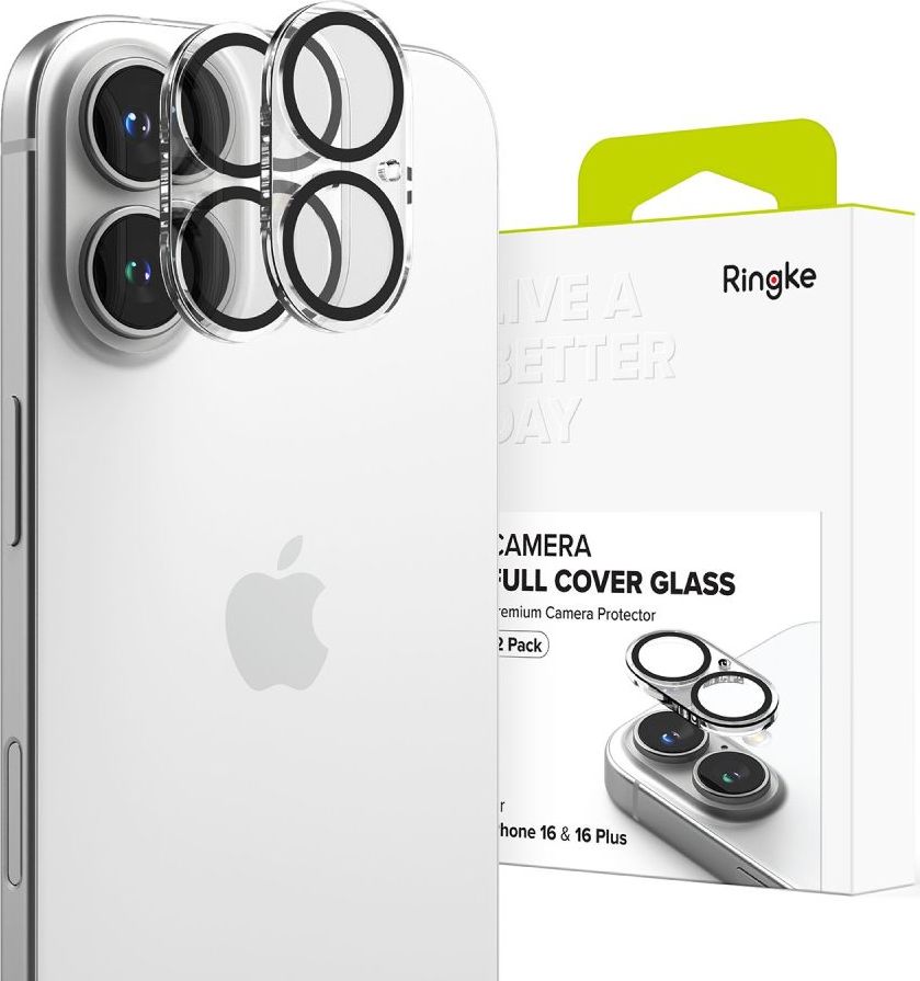 Ochranné sklo čočky fotoaparátu RINGKE CAMERA PROTECTOR 2-PACK IPHONE 16 / 16 PLUS CLEAR