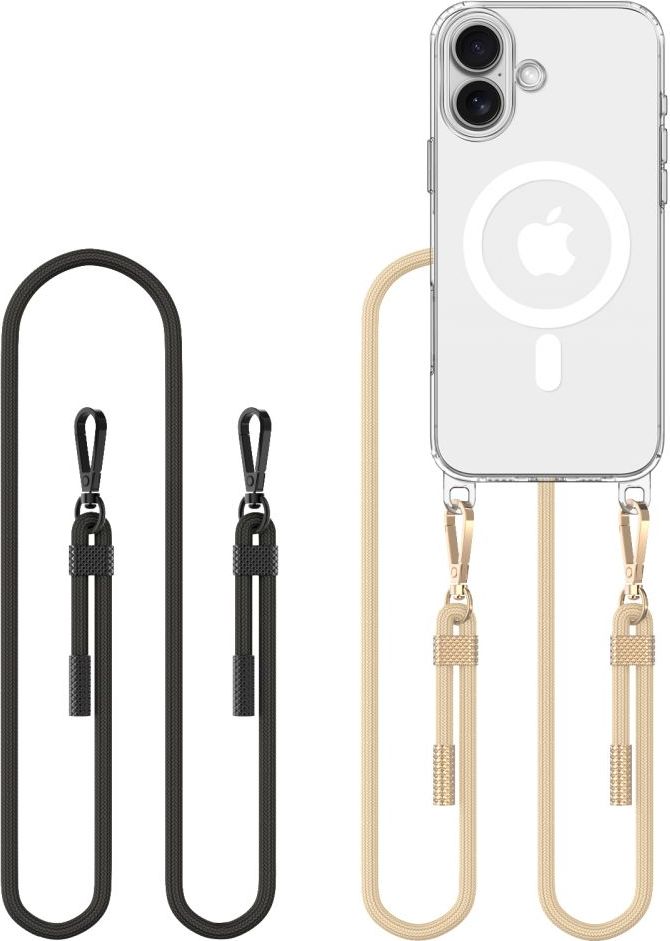 TECH-PROTECT FLEXAIR CHAIN MAGSAFE IPHONE 16 BLACK & TAUPE
