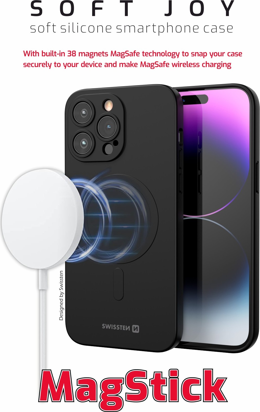 POUZDRO SWISSTEN SOFT JOY MagStick PRO APPLE IPHONE 16 BLACK