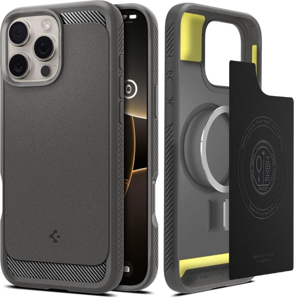 SPIGEN RUGGED ARMOR MAG MAGSAFE IPHONE 16 PRO MAX GREY
